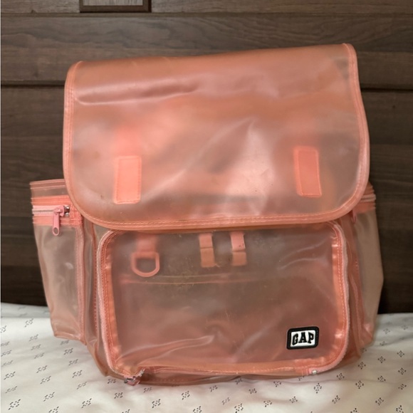 Vintage 90’s Gap Pink PVC Back Pack - Picture 2 of 10
